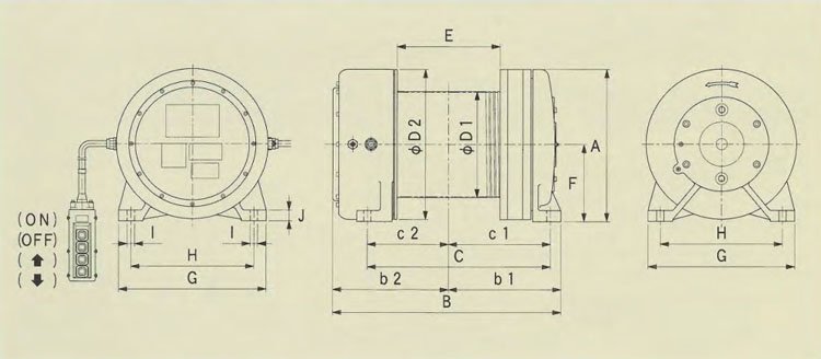 FUJI FE鋁合金電動卷揚機技術參數(shù)
