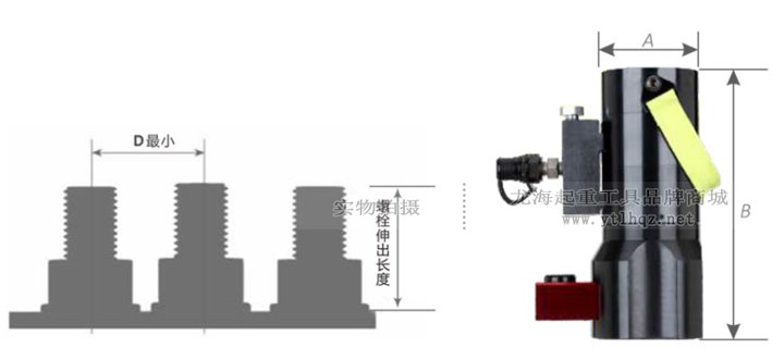 風電液壓螺栓拉伸器尺寸圖